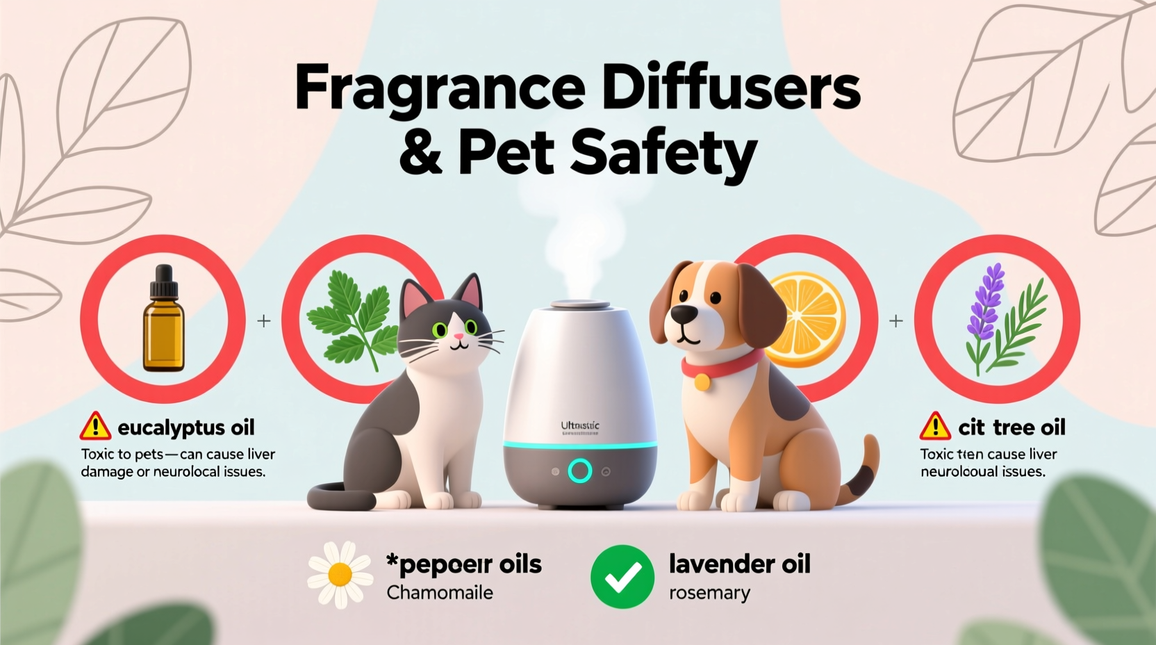 are fragrance diffusers safe around pets what ingredients to avoid