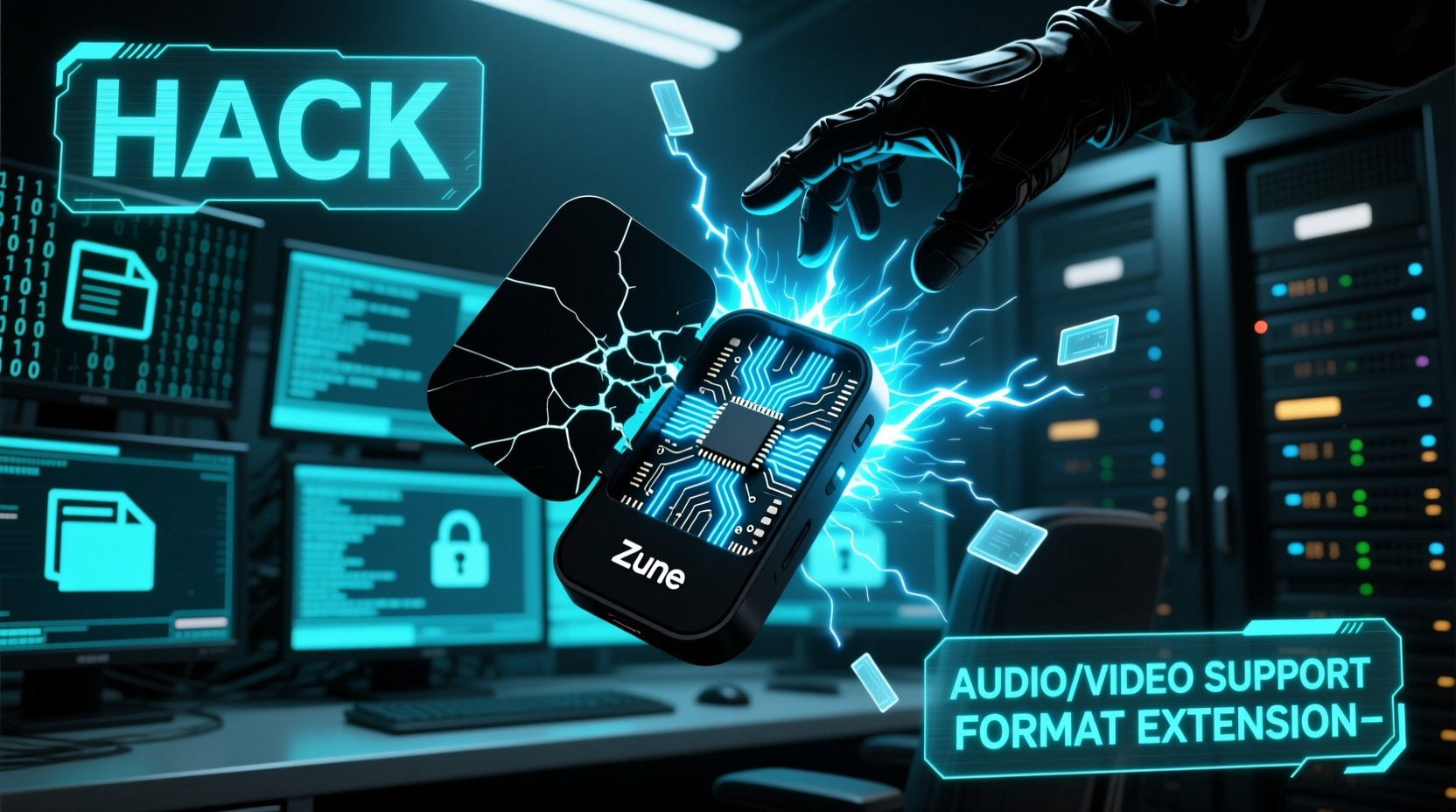 hack the zune software to support more audio video form