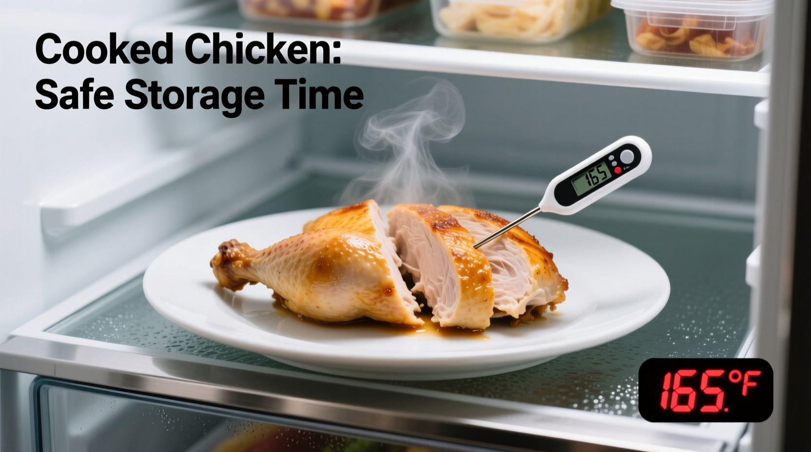 cooked chicken how long in fridge