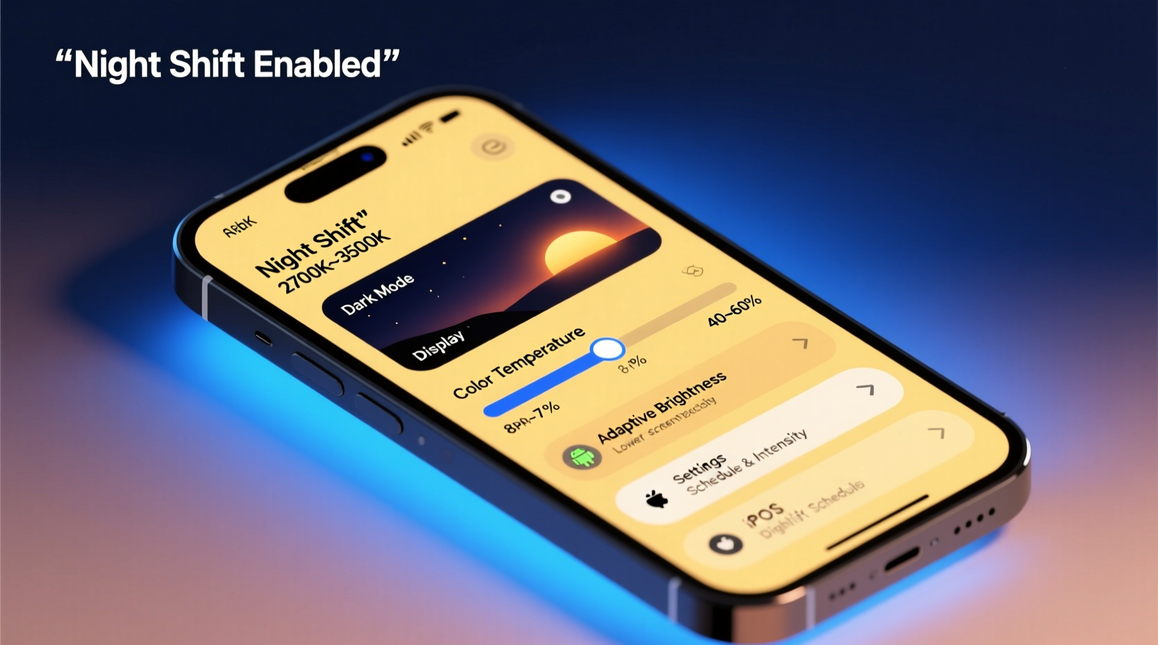 why does my phone screen look yellowish at night easy display settings to fix it