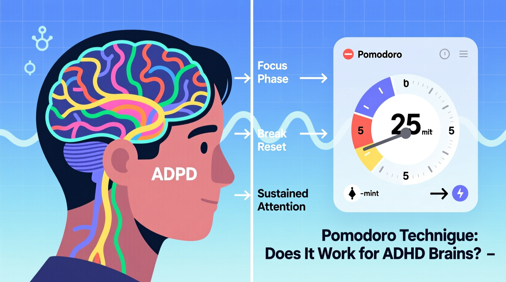 pomodoro technique does it actually work for adhd brains