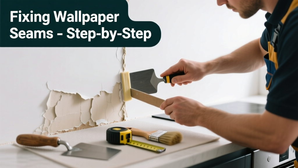 Fix Wallpaper Peeling at Seams in the Kitchen