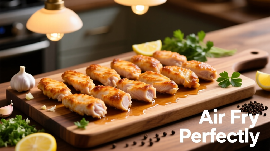 Air Fry Frozen Raw Chicken Tenders Crispy & Juicy