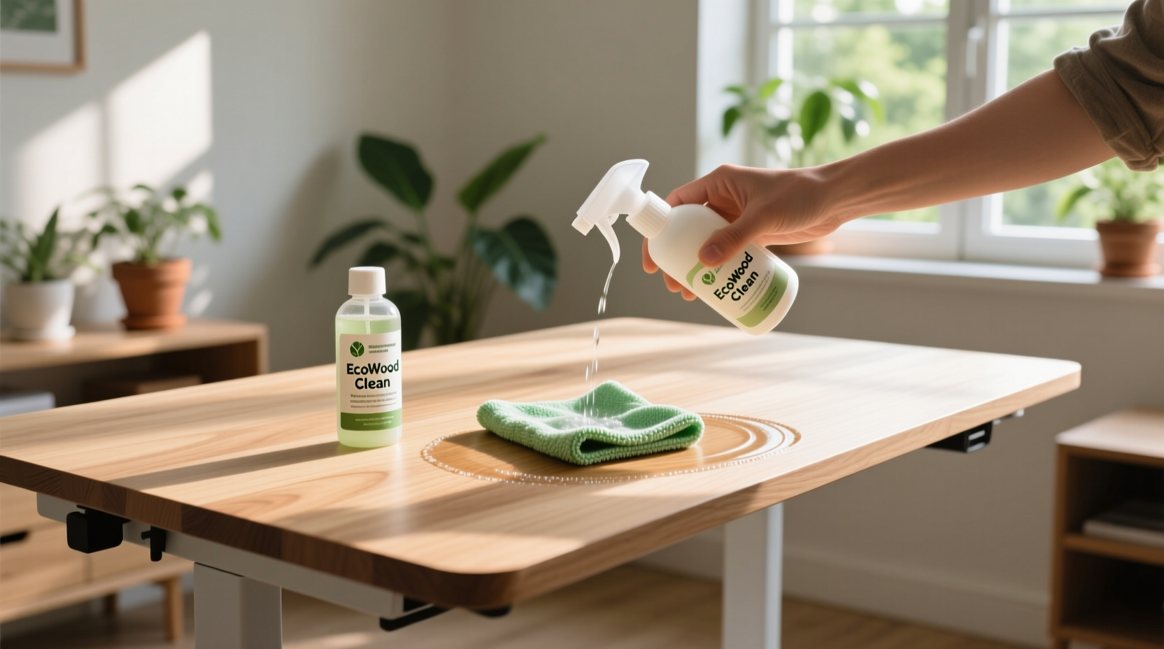 eco friendly cleaning oatmeal flaxseed desk deep clean