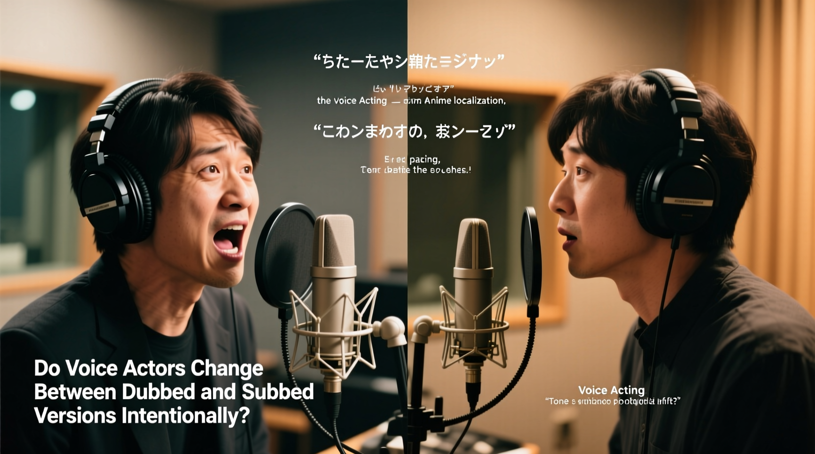 do voice actors change between dubbed and subbed versions intentionally