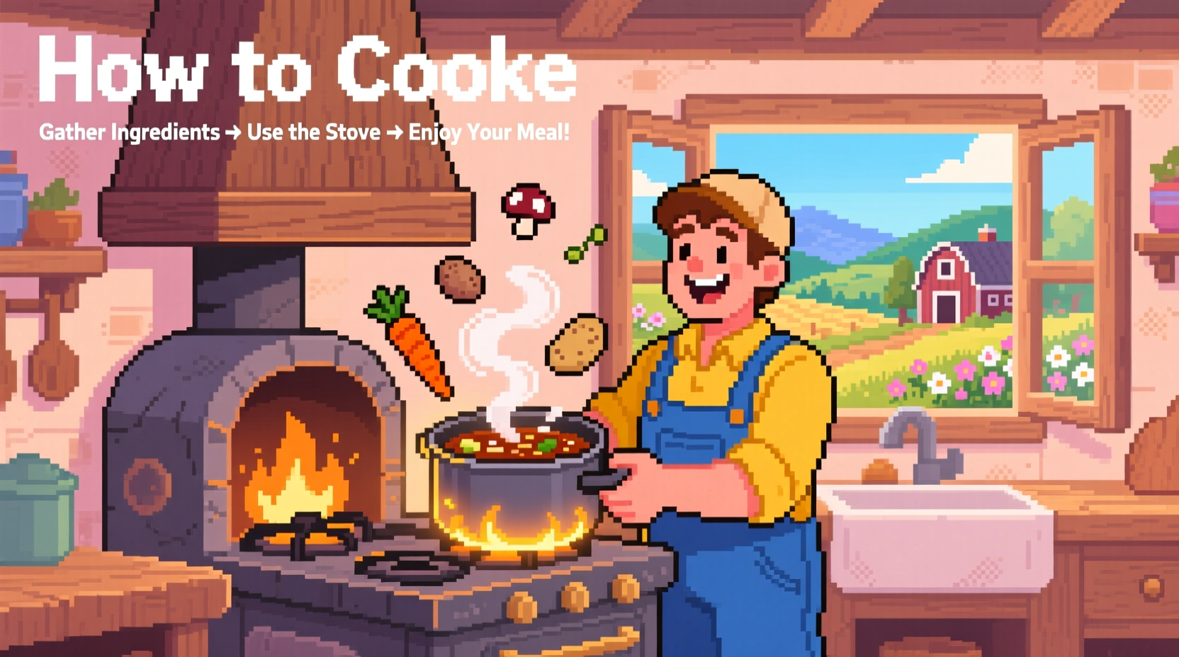 stardew valley how to cook