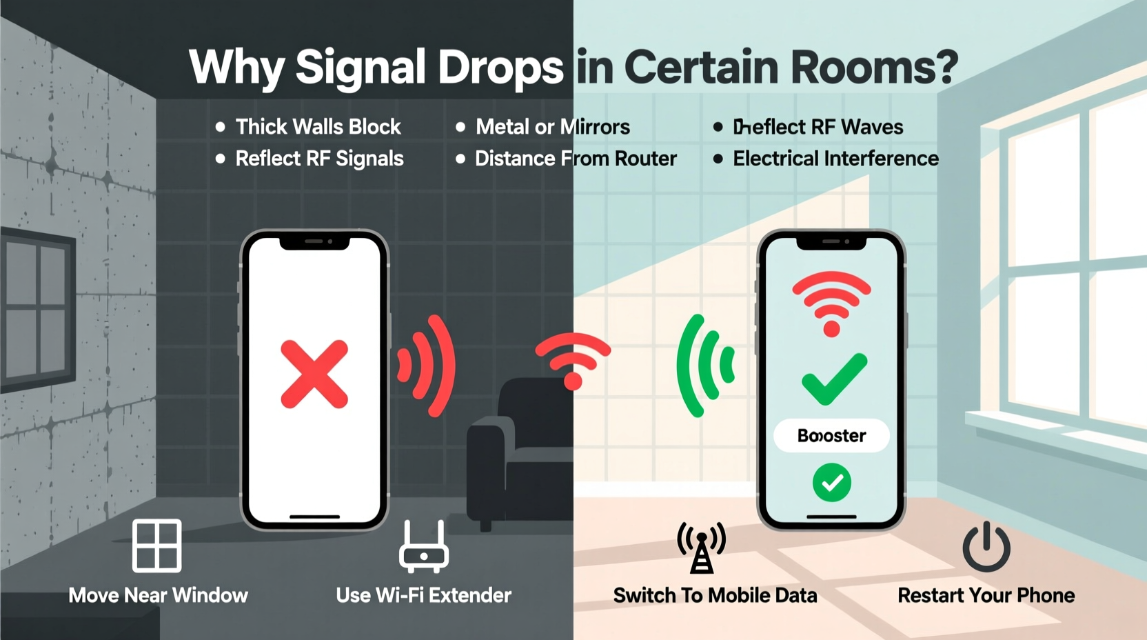 why does my phone lose signal in certain rooms simple fixes to boost reception