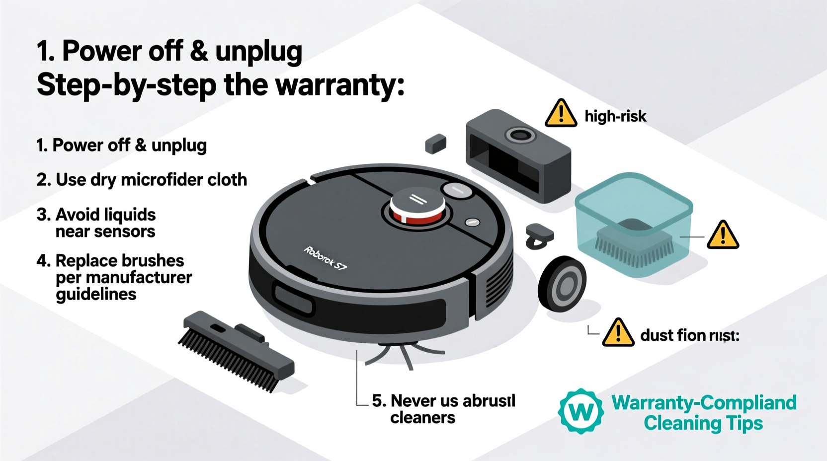 how to safely clean a robot vacuum without voiding the warranty