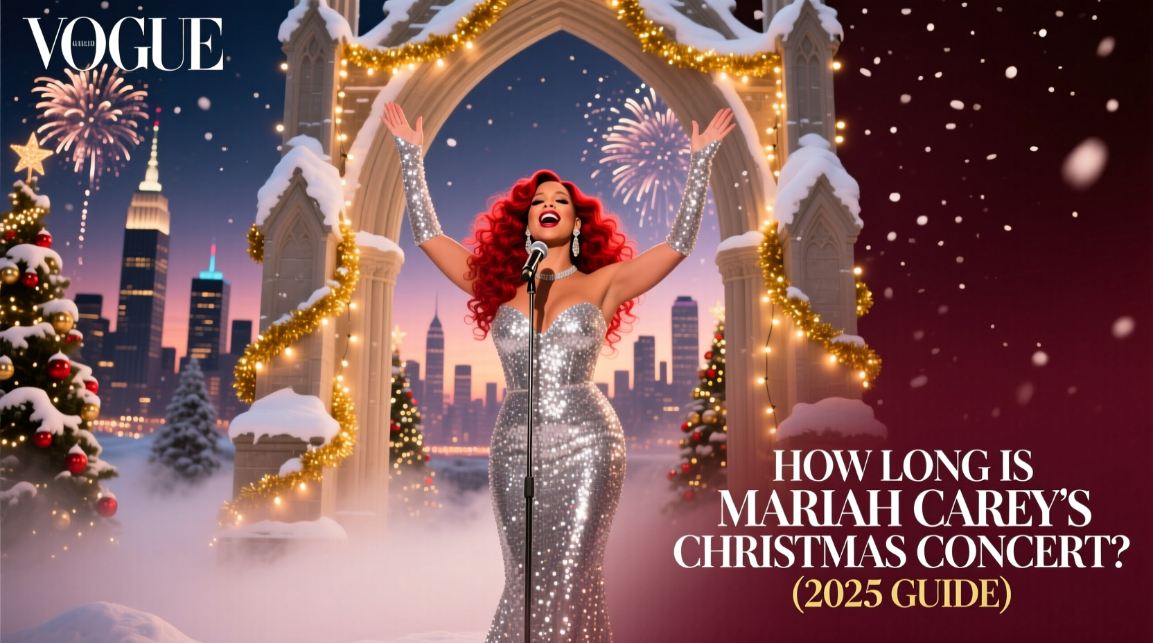 how long is mariah carey christmas concert