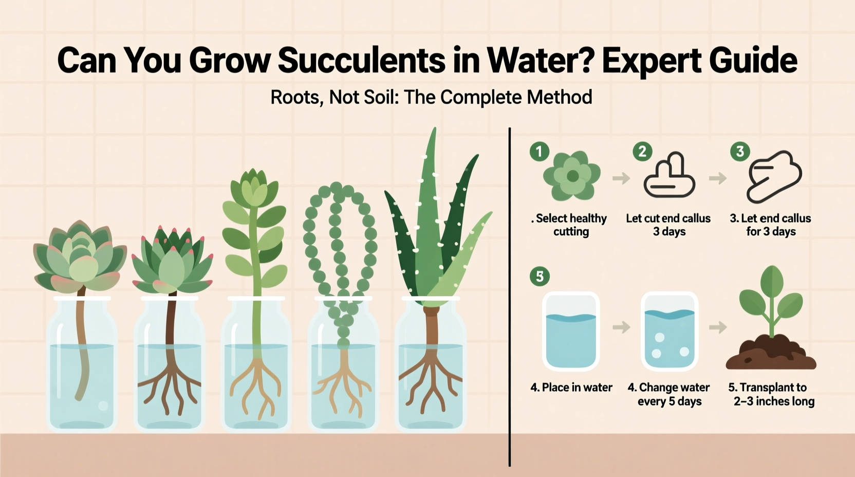 5 Succulents That Thrive in Water | TheHomeSprouts