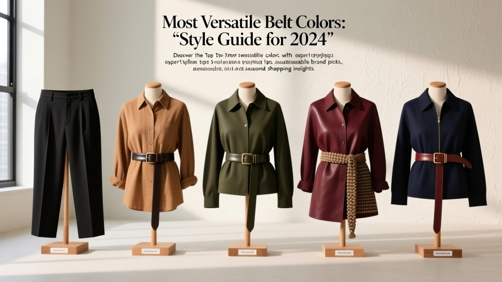 Most Versatile Belt Colors: Style Guide for 2024