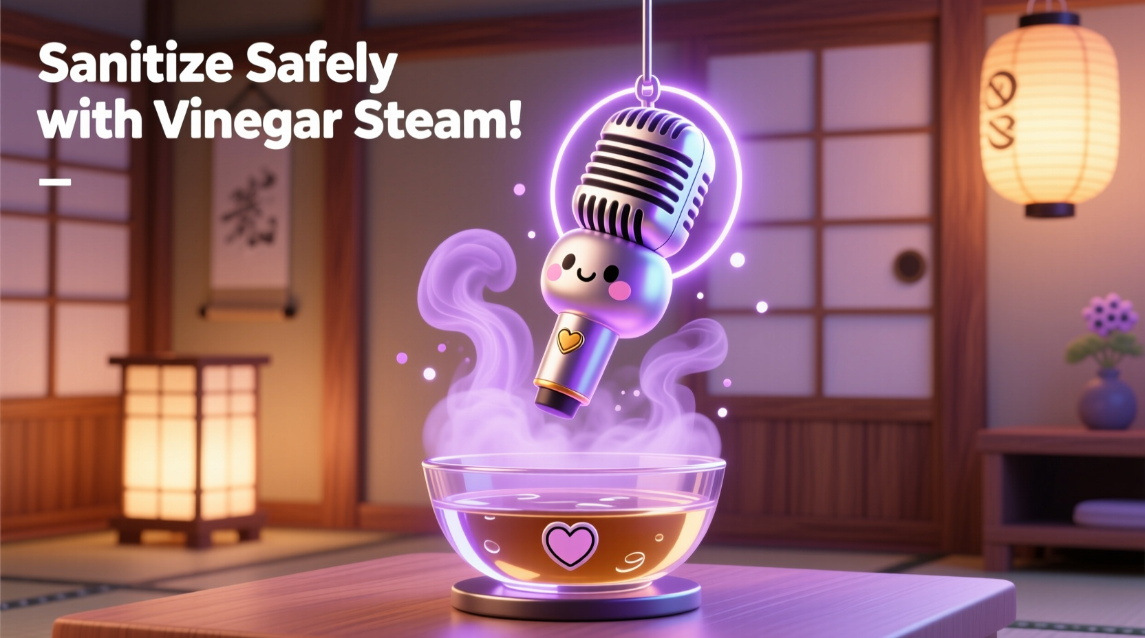 vinegar steam for karaoke mics