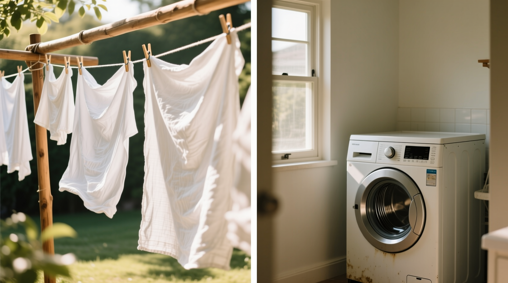 is line drying better than drying machine