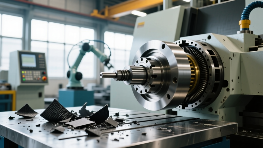 Troubleshooting the Spindle in CNC Machine Composite Cutting