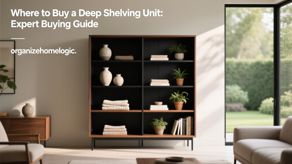 Where to Buy a Deep Shelving Unit: Expert Buying Guide