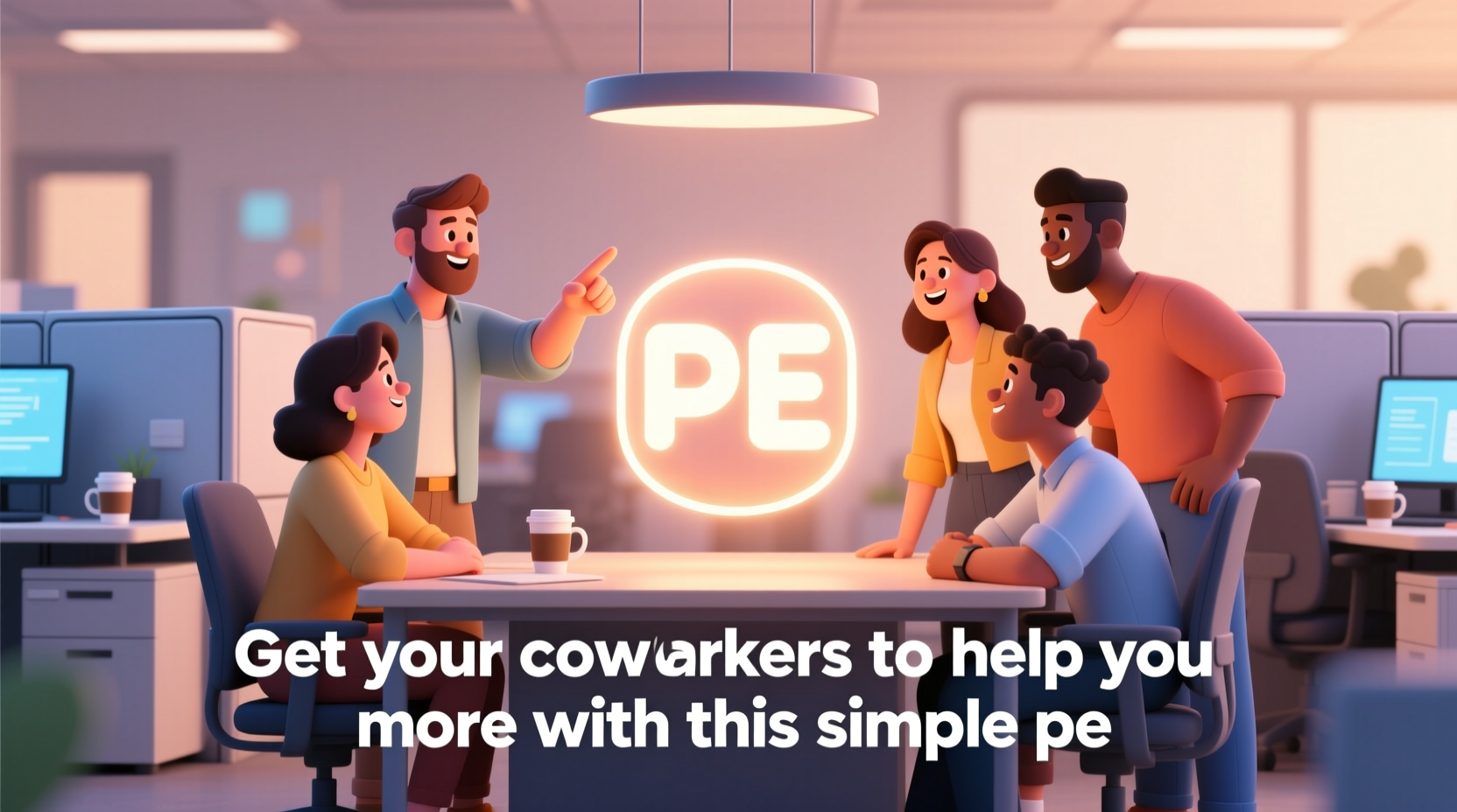 get your coworkers to help you more with this simple pe