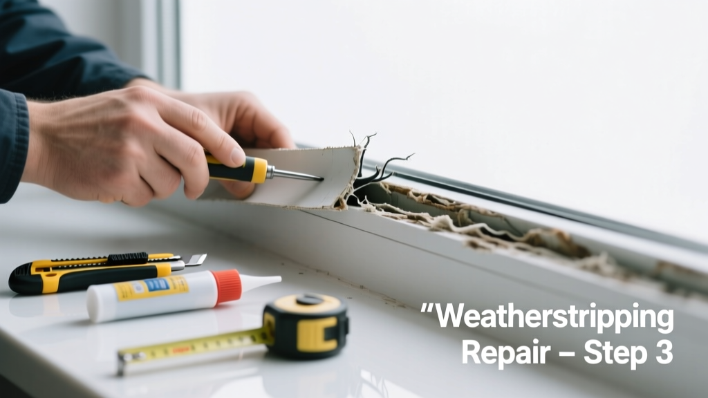 Fix Noisy Window Weatherstripping Worn or Damaged