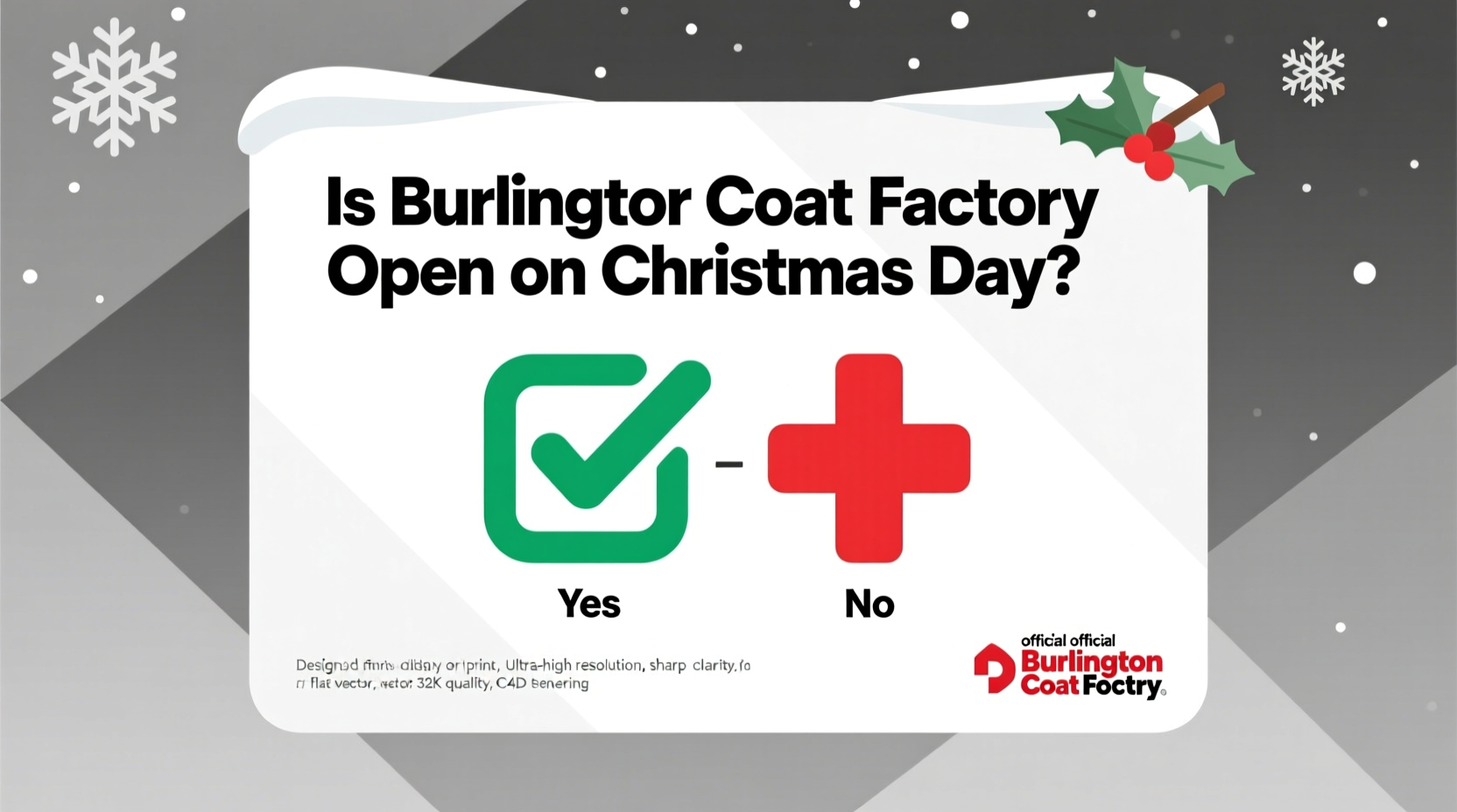 is burlington coat factory open on christmas day