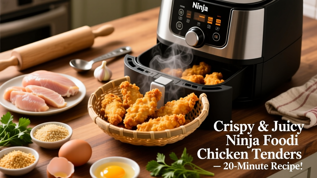 Best Ninja Foodi Chicken Tenders Recipe (Crispy & Juicy)