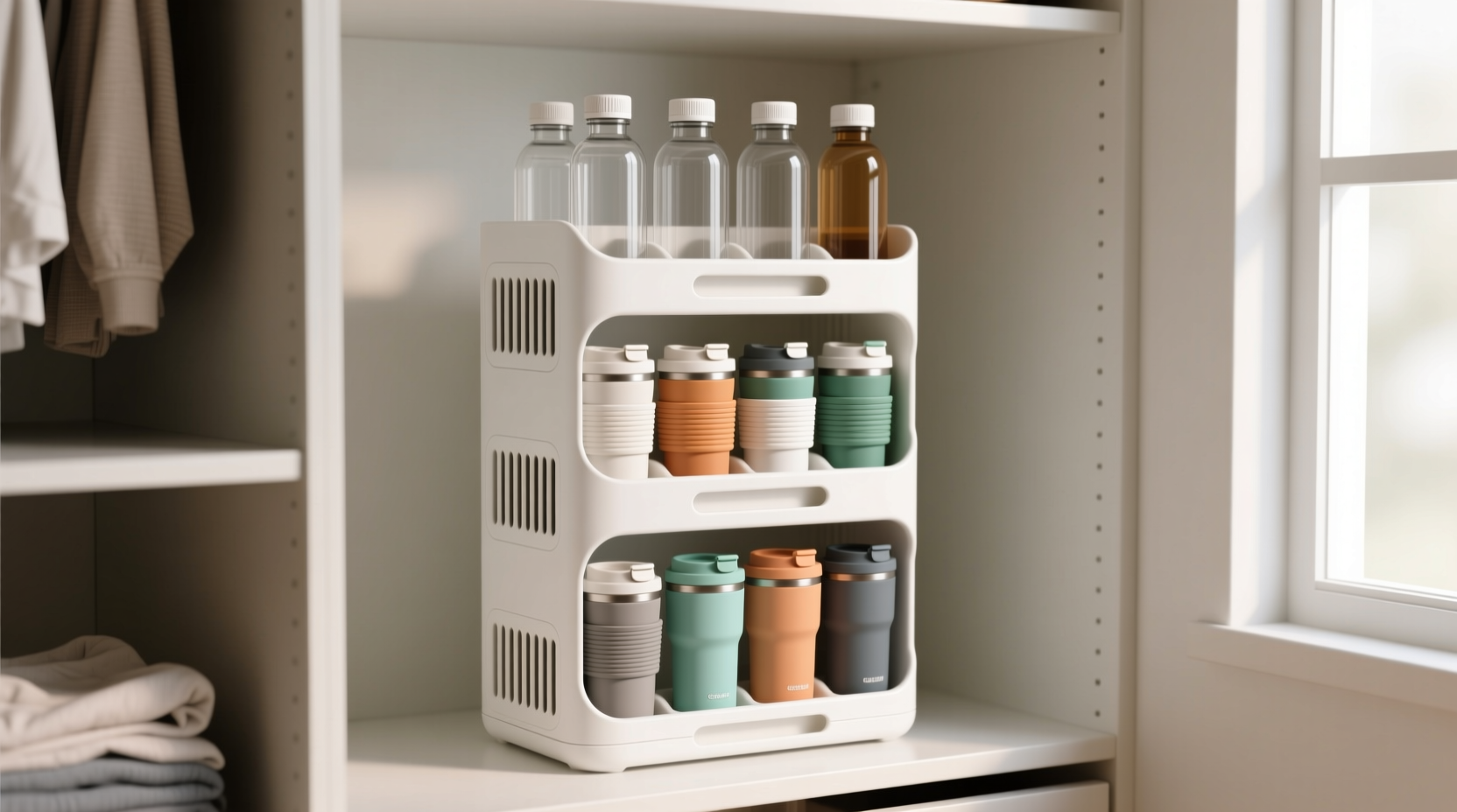 closet organization tips for leak free bottle storage