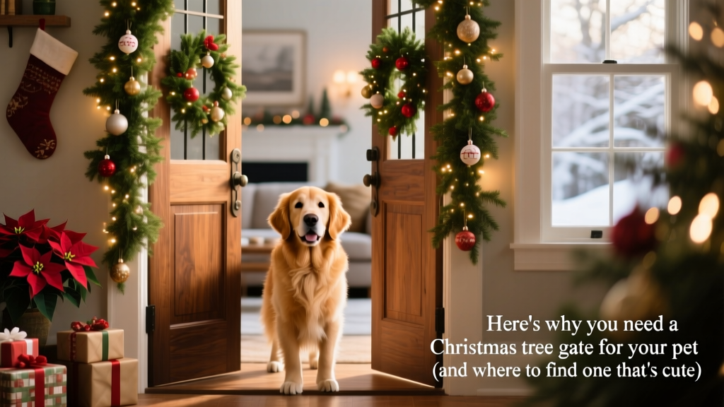 Here's Why You Need a Christmas Tree Gate for Your Pet (and Where to Find One That's Cute)