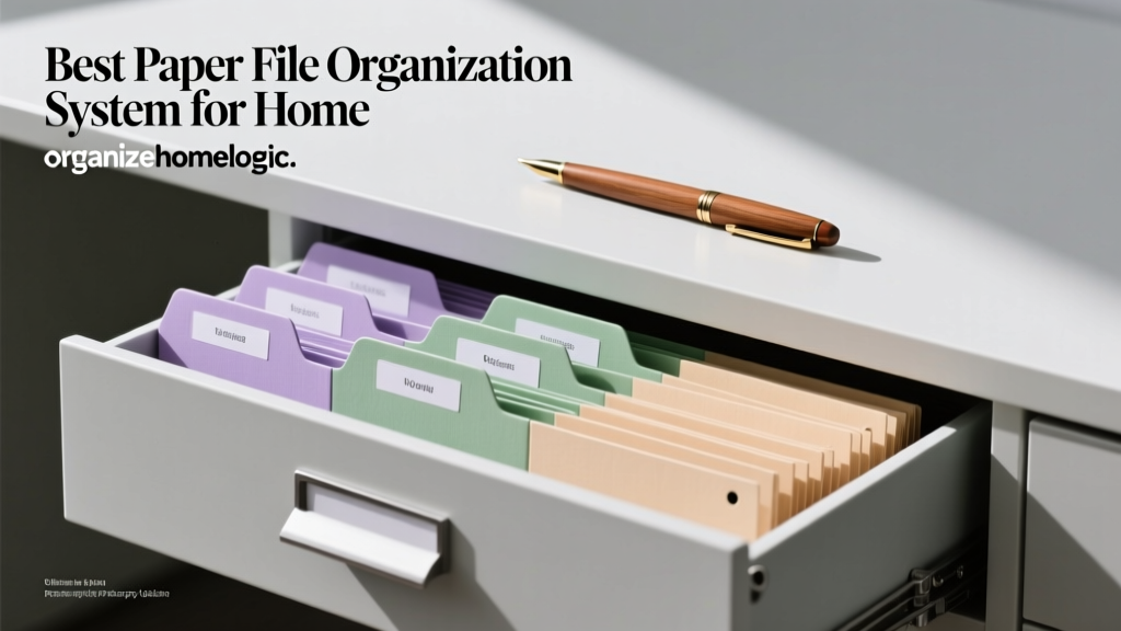 Best Paper File Organization System for Home