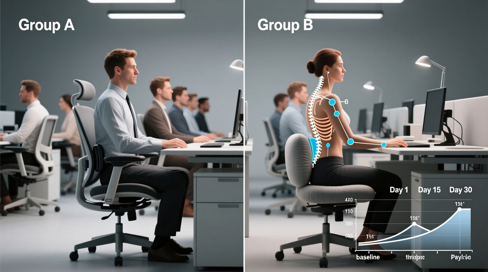 Ergonomic Chair vs Lumbar Cushion: 30-Day Posture Results