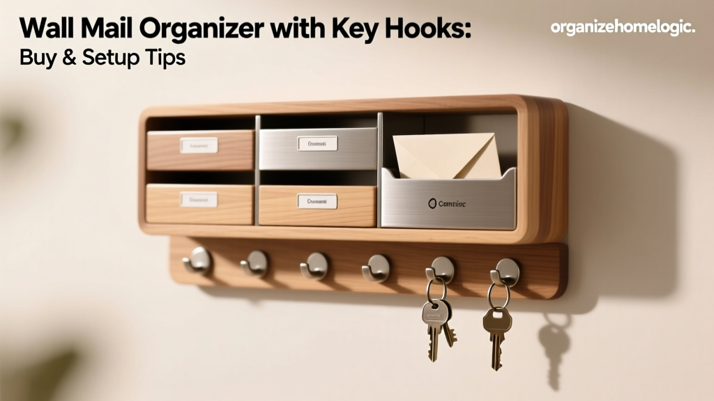 Wall Mail Organizer with Key Hooks: Buy & Setup Tips