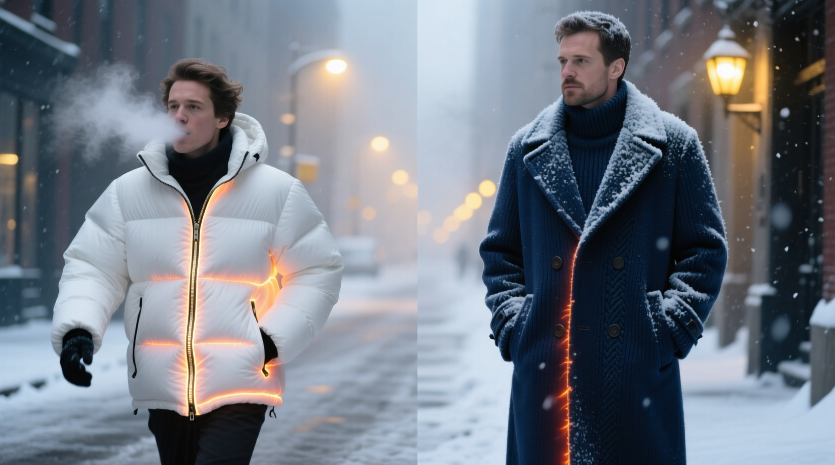 puffer jackets vs wool coats which keeps you warmer in freezing temps