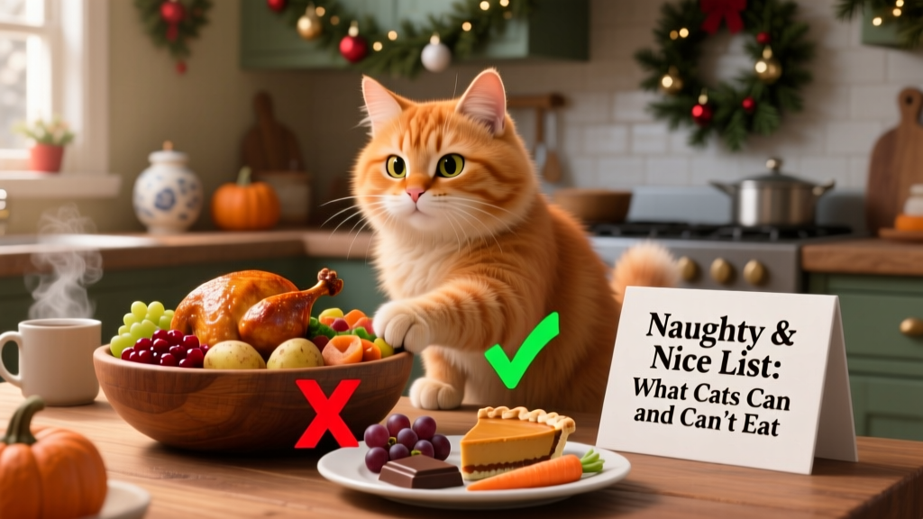 Wondering What Christmas Foods Cats Can and Can't Eat? Here's Your Naughty and Nice List, According to a Vet