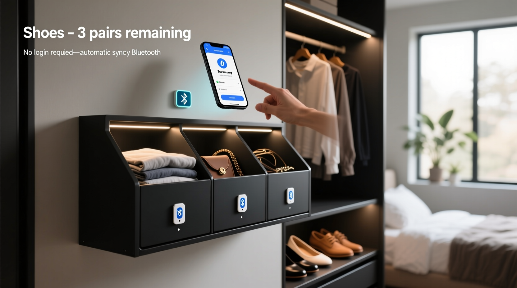 closet organization tips nfc tags for smart bins