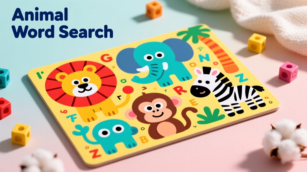 Animal Word Search Puzzles: Educational Value, Safety Standards, and Age-Appropriate Design for Children