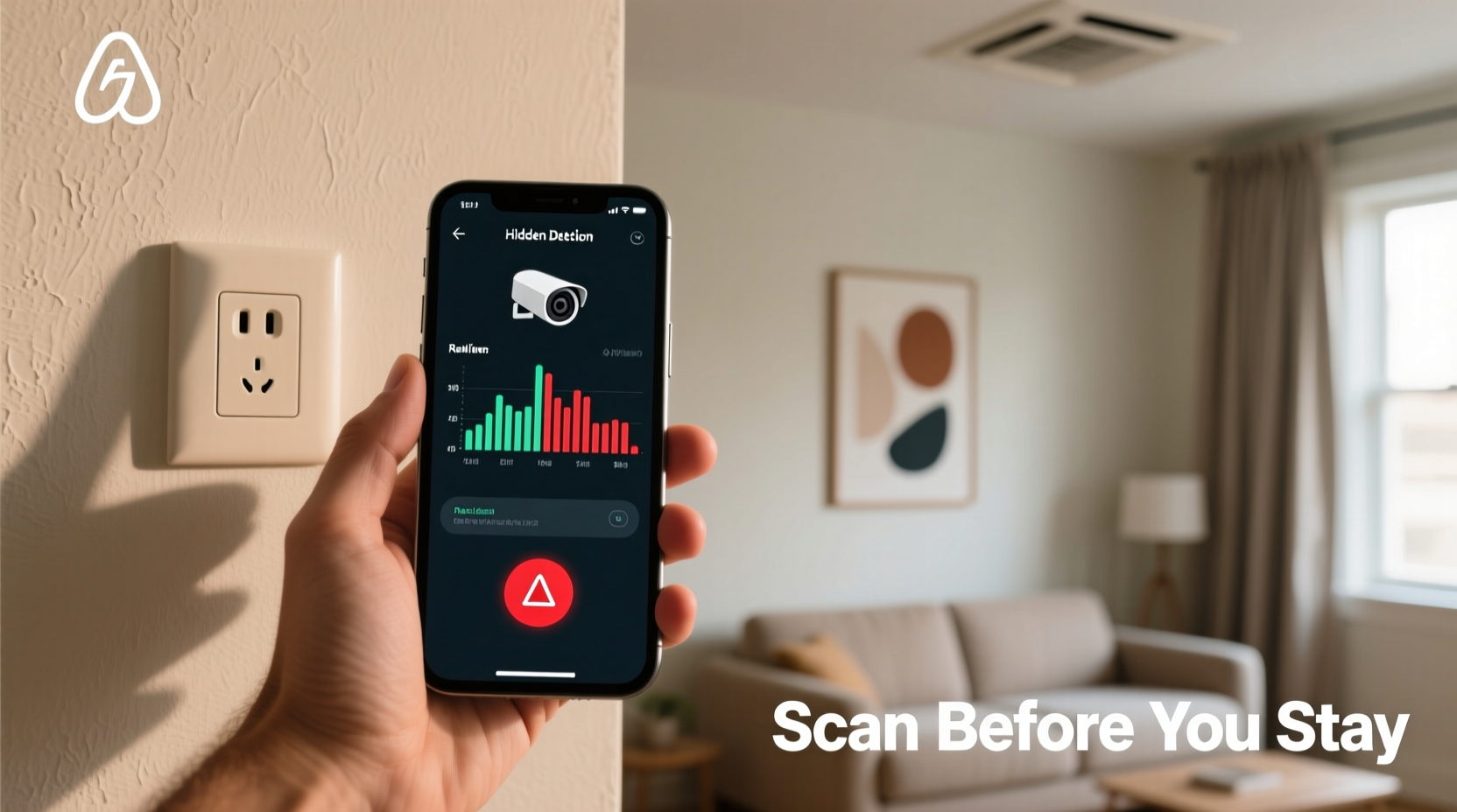 hidden camera detection how to sweep an airbnb safely