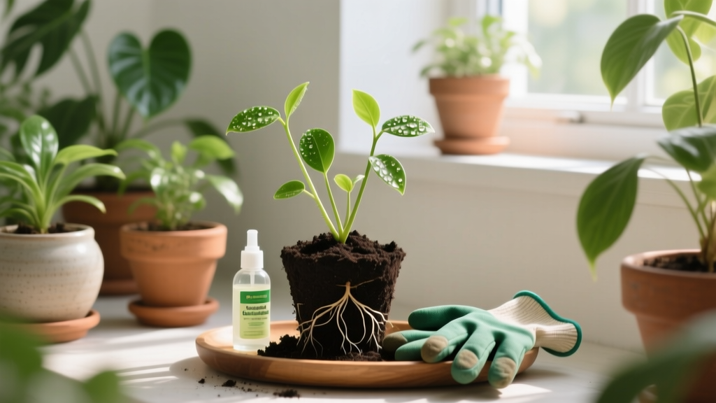 Insecticidal Soap Indoor Plant Repotting Protocol