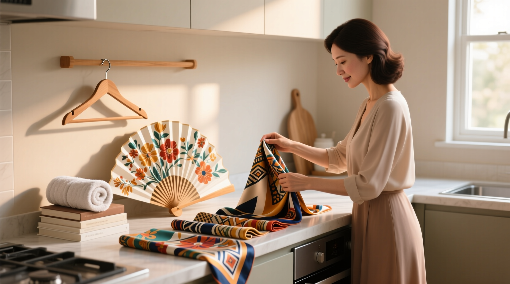 silk scarf storage without crushing or fading