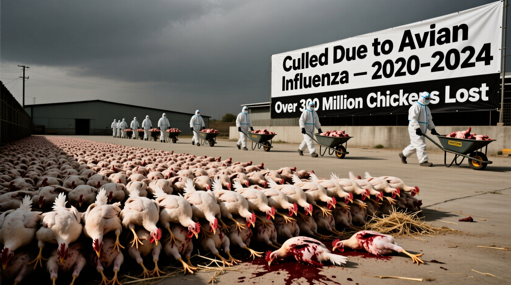 Over 300 Million Chickens Killed Due to Bird Flu Since 2020
