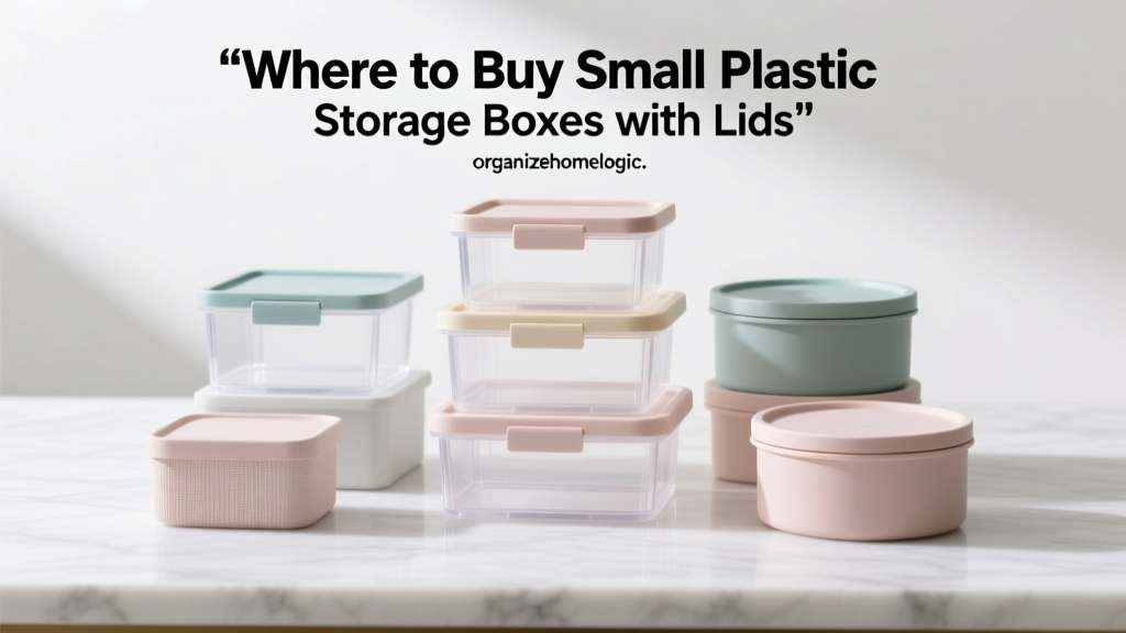 Where to Buy Small Plastic Storage Boxes with Lids