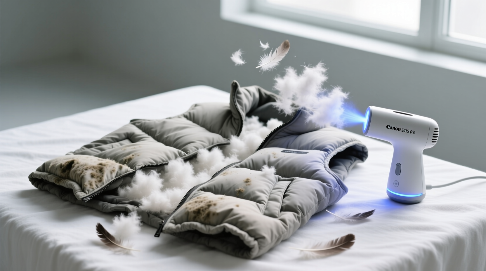 how to refresh a down vest that smells of mildew