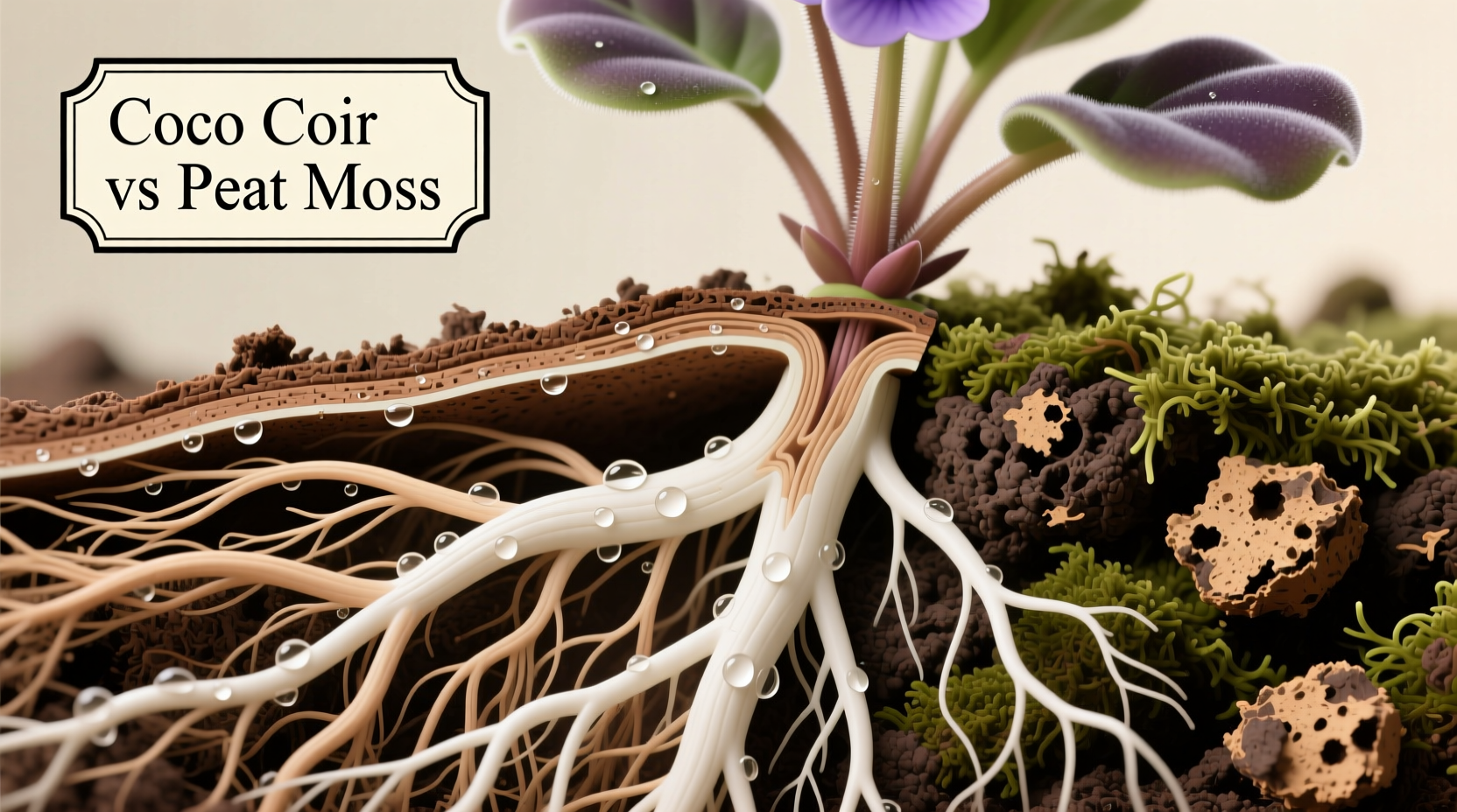 Coco Coir vs Peat Moss for African Violets