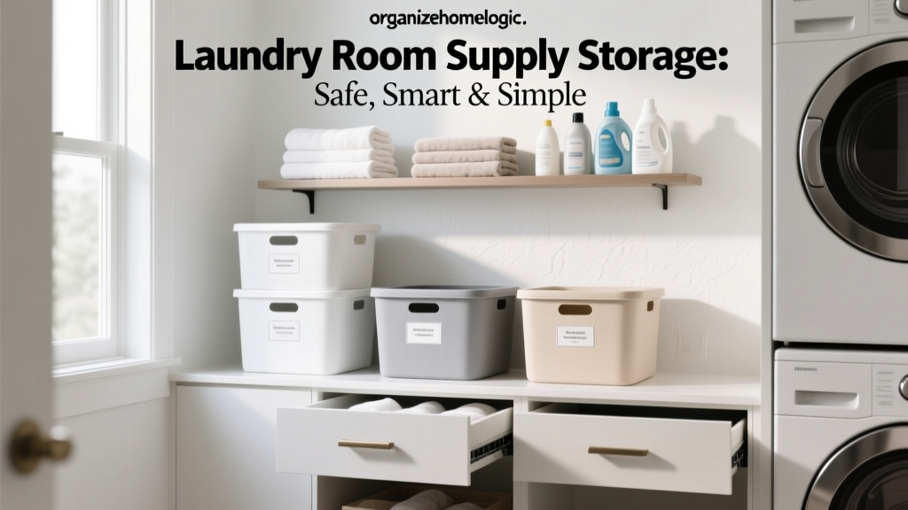 Laundry Room Supply Storage: Safe, Smart & Simple