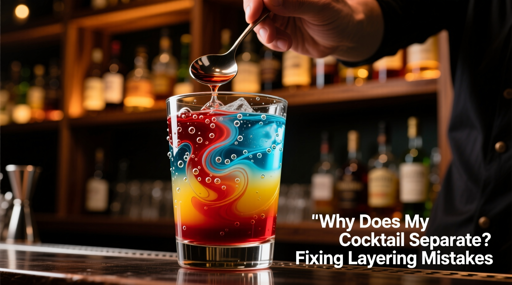 why does my cocktail separate fixing layering mistakes in mixing