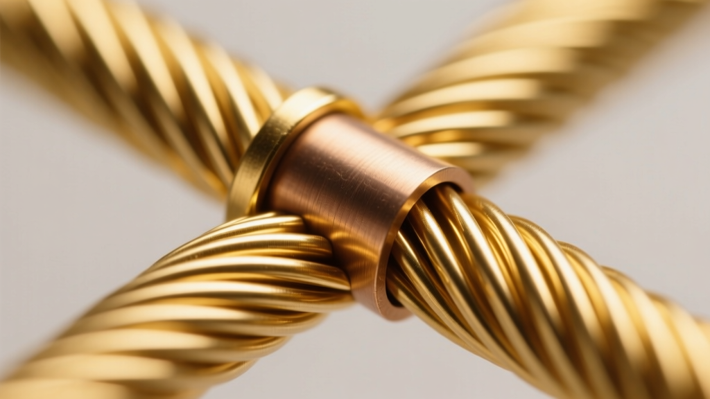 Microscope view of gold filled wire cross-section, showing a thick 14k gold outer layer mechanically bonded to a brass inner core.