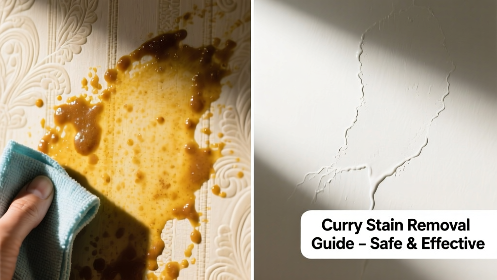 How to Remove Curry Stains from Wallpaper Safely