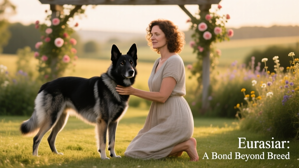 Susan B. Barnes and her black dog Scout