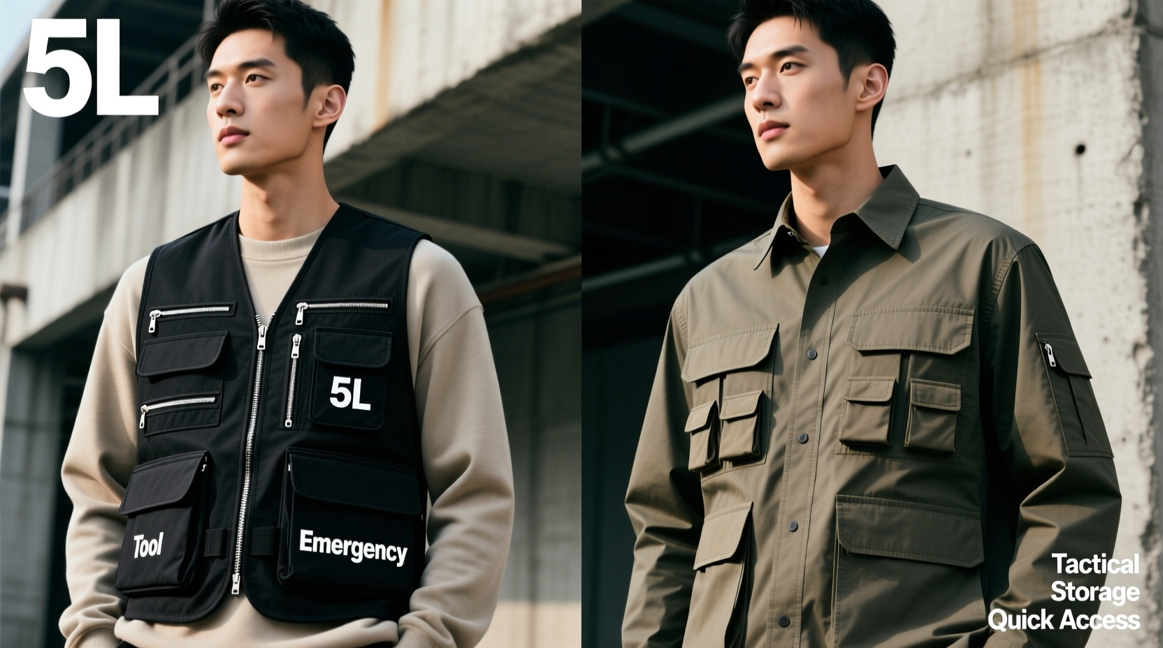 cargo vest vs utility shirt which layered trend offers more pocket functionality