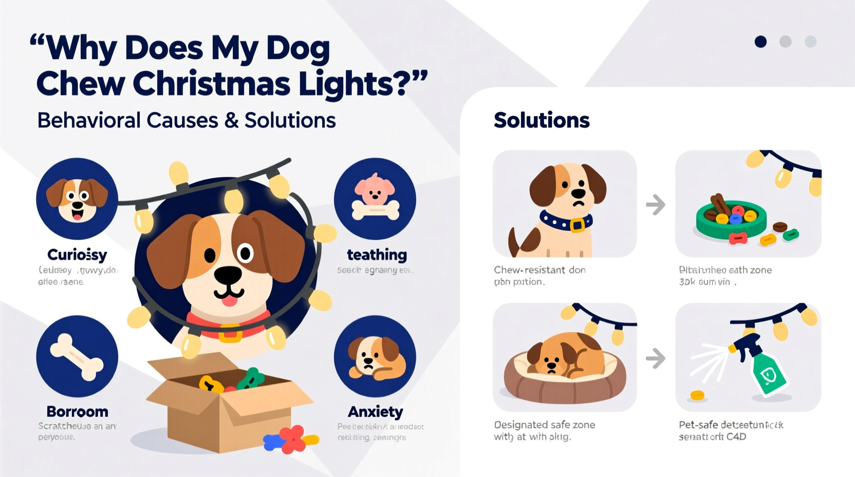 why does my dog chew christmas lights behavioral causes and solutions