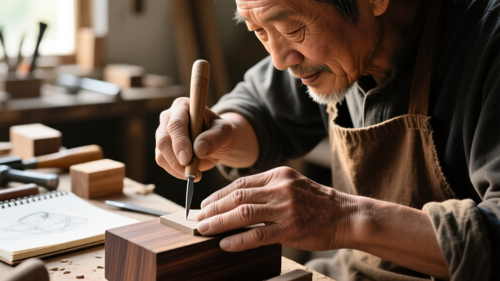 Close-up of an artisan