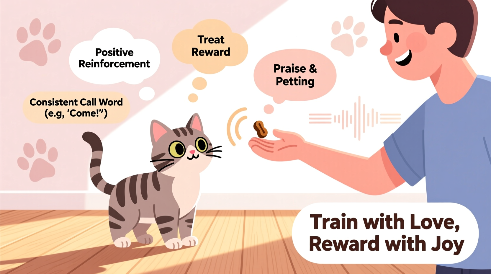 how to train your cat to come when called with positive reinforcement