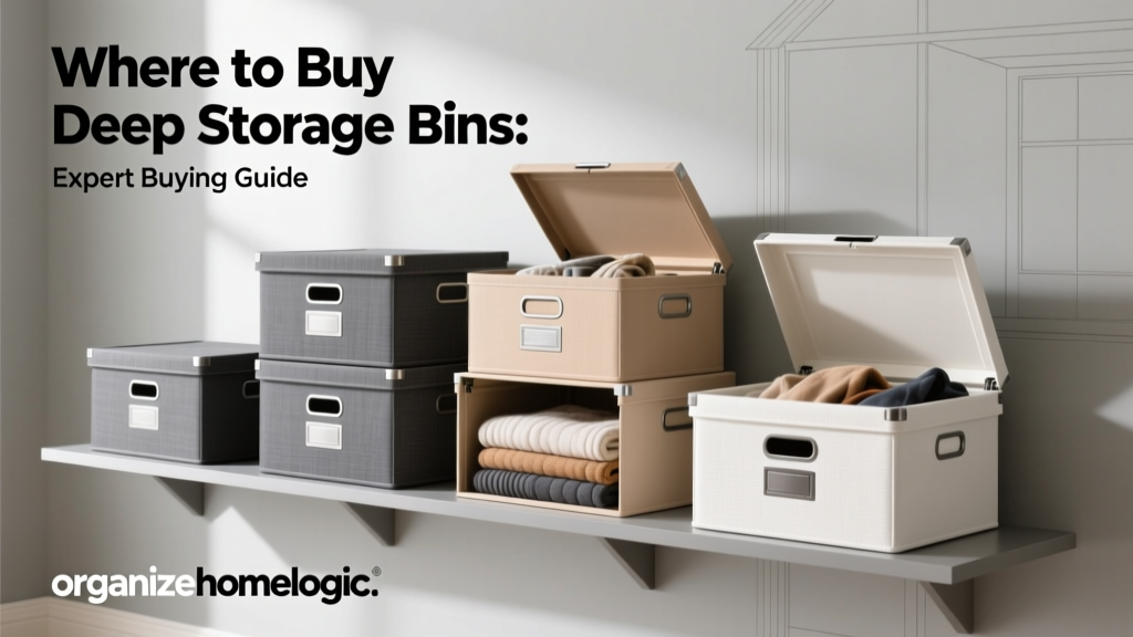 Where to Buy Deep Storage Bins: Expert Buying Guide