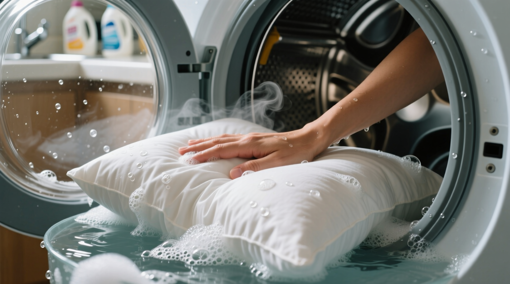 how wash pillows